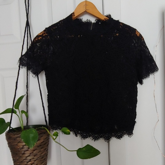 Zara black details top - Picture 1 of 4